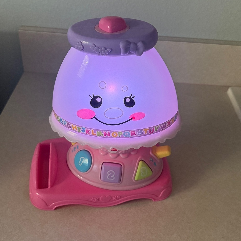 Fisher-Price Laugh & Learn My Pretty Interactive Learning Lamp Pink and Purple - Picture 5 of 8